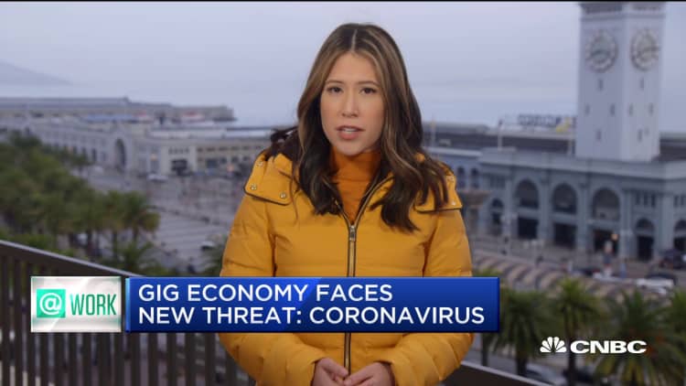 At Work: Coronavirus poses a new threat to gig economy workers