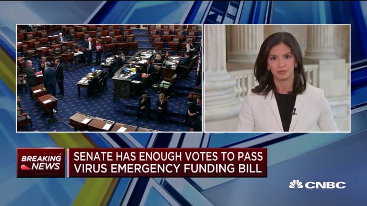 Senate has enough votes to pass coronavirus emergency funding bill