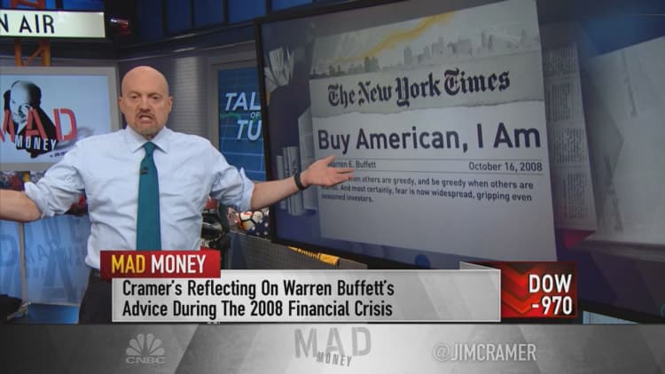Jim Cramer channels Warren Buffett in a volatile market: 'Be greedy when others are fearful'