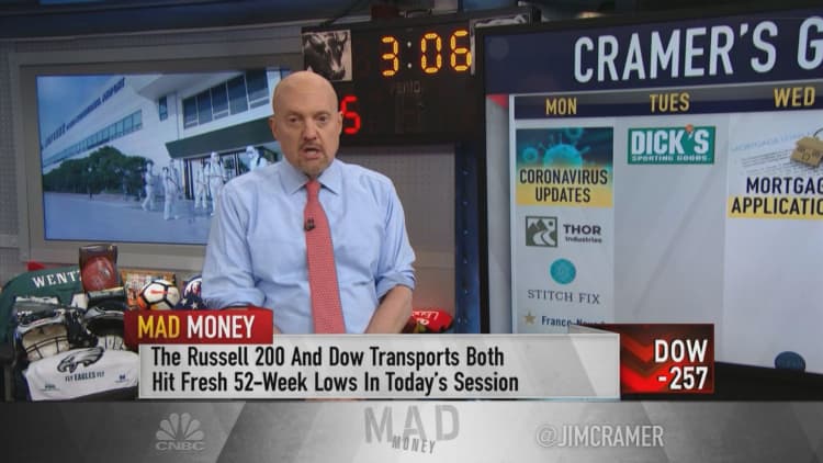 Cramer's week ahead: Corporate earnings will play a back seat to coronavirus