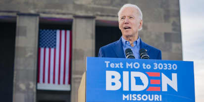 Biden wins Missouri primary, NBC projects, another key win for the former VP