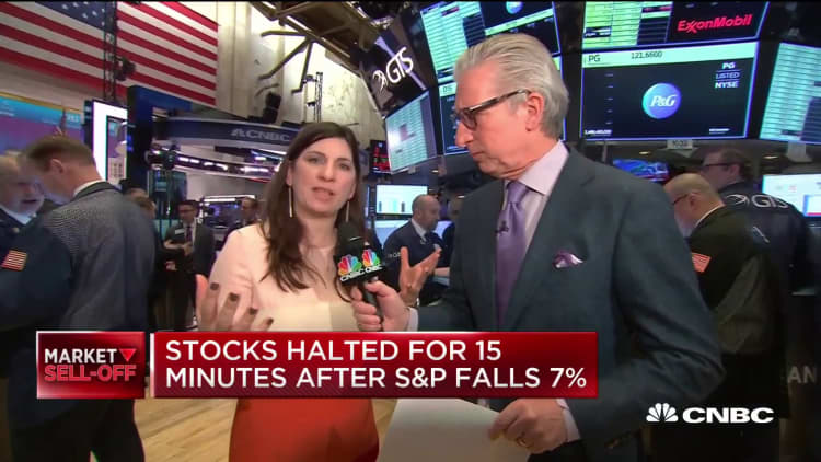 NYSE President Stacey Cunningham explains why stock trading was halted for 15 minutes