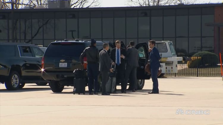 GOP Rep. Matt Gaetz avoids contact after leaving Air Force One