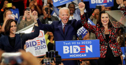 Biden wins Michigan primary, NBC News projects, a devastating blow to Sanders