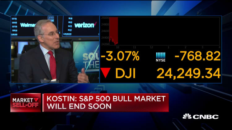 Goldman's David Kostin: The S&P 500's bull market will end soon