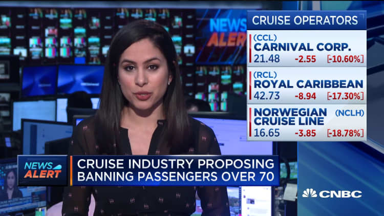 Cruise industry proposes ban on passengers over 70