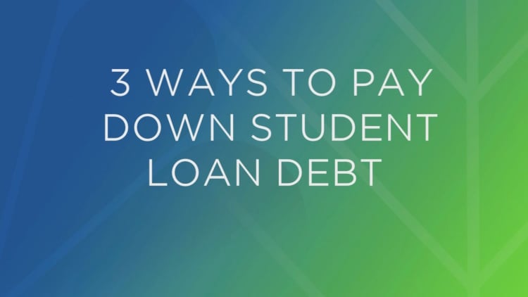 Three ways to pay down your student debt