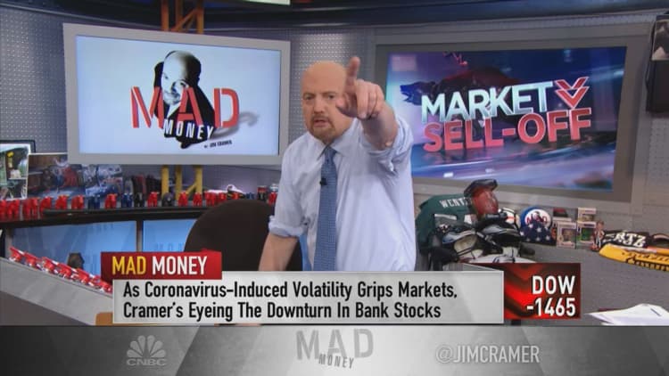 Jim Cramer: Coronavirus has rendered bank stocks 'awful investments'