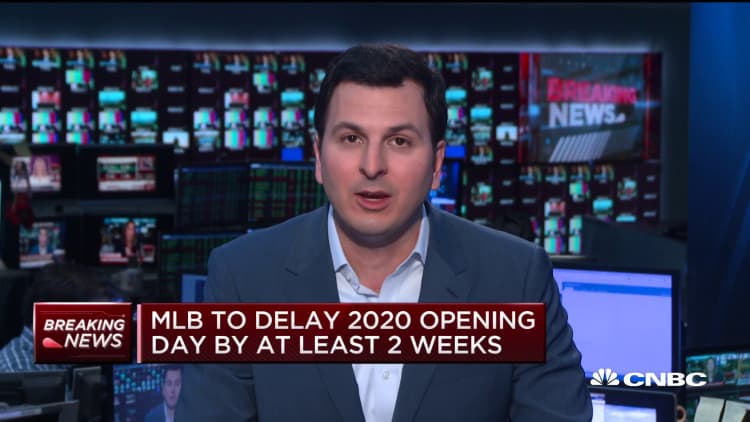MLB to delay opening day 2020 by at least two weeks