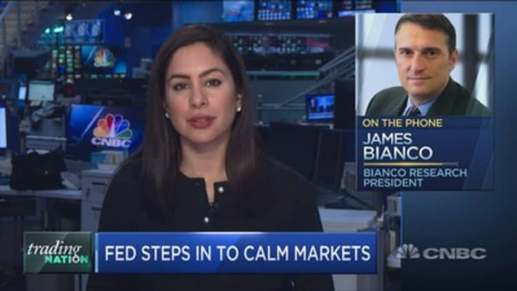 'It's incredible to think that a trillion dollars can't get these markets moving,' James Bianco says
