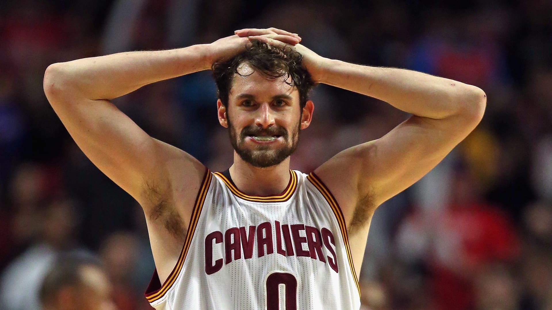 Kevin Love #0 of the Cleveland Cavaliers