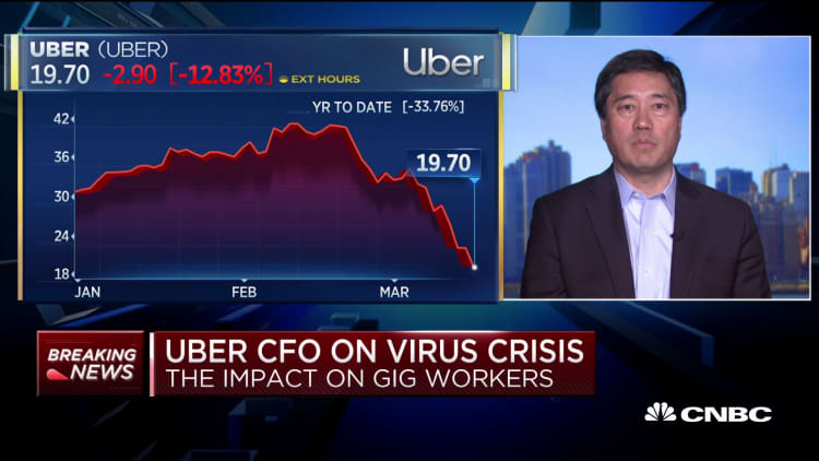 Uber CFO: We will help compensate drivers if they must quarantine due to coronavirus