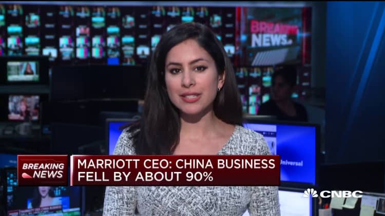 China business fell by about 90%: Marriott CEO