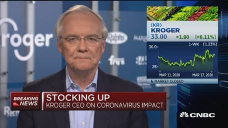 Kroger CEO: We have hired 2,000 people due to coronavirus demand