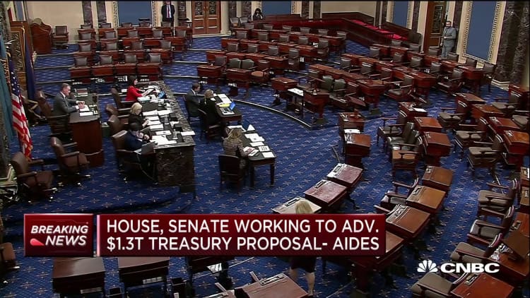 House and Senate working to advance $1.3 trillion Treasury proposal