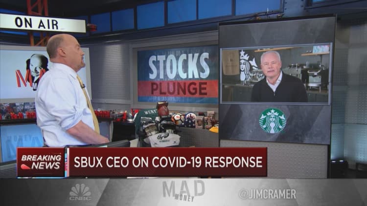 Starbucks CEO: China business is 'on the mend,' coronavirus response working in US