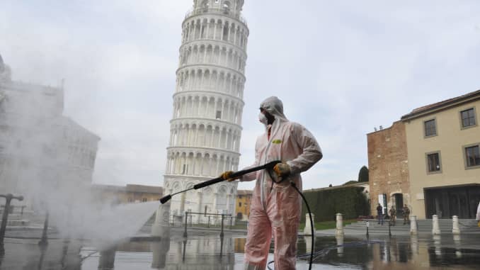 GP: Coronavirus Pisa Italy Continues Nationwide Lockdown To Control Coronavirus Spread