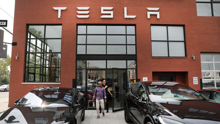 Tesla's stock is decoupled from underlying fundementals, says CFRA's Nelson