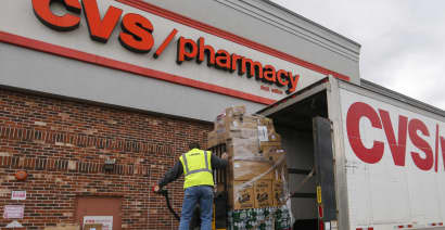 CVS Health revenue rose 8% as customers rushed to buy essentials; shares up
