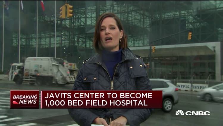 Javits Center to become 1,000 bed field hospital