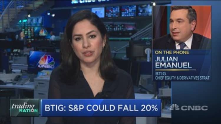 If Congress doesn't act now, BTIG's Julian Emanuel sees stocks plunging another 20%