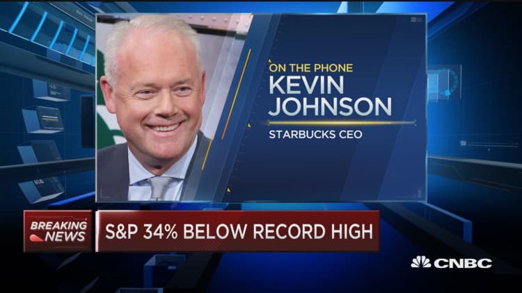 CNBC's full interview with Starbucks CEO Kevin Johnson on coronavirus impact