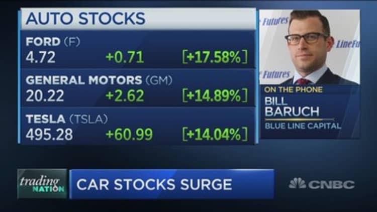 As auto stocks surge, traders flag two top picks in the group