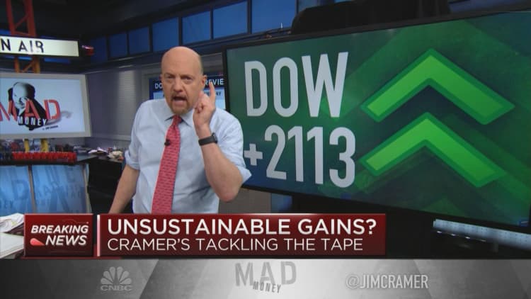 'A bad rally, an unsustainable rally, is like a one-day mini bull market,' Jim Cramer says