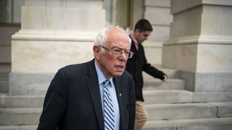Bernie Sanders threatens to put hold on virus bill over unemployment aid fight with GOP senators