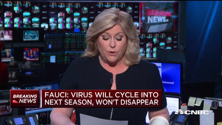 Fauci: Coronavirus will cycle into next season, won't disappear