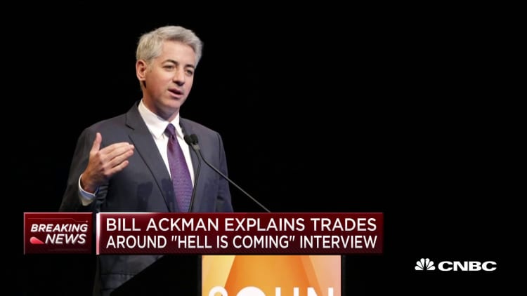 Bill Ackman explains his trades around his 'Hell is coming' CNBC interview