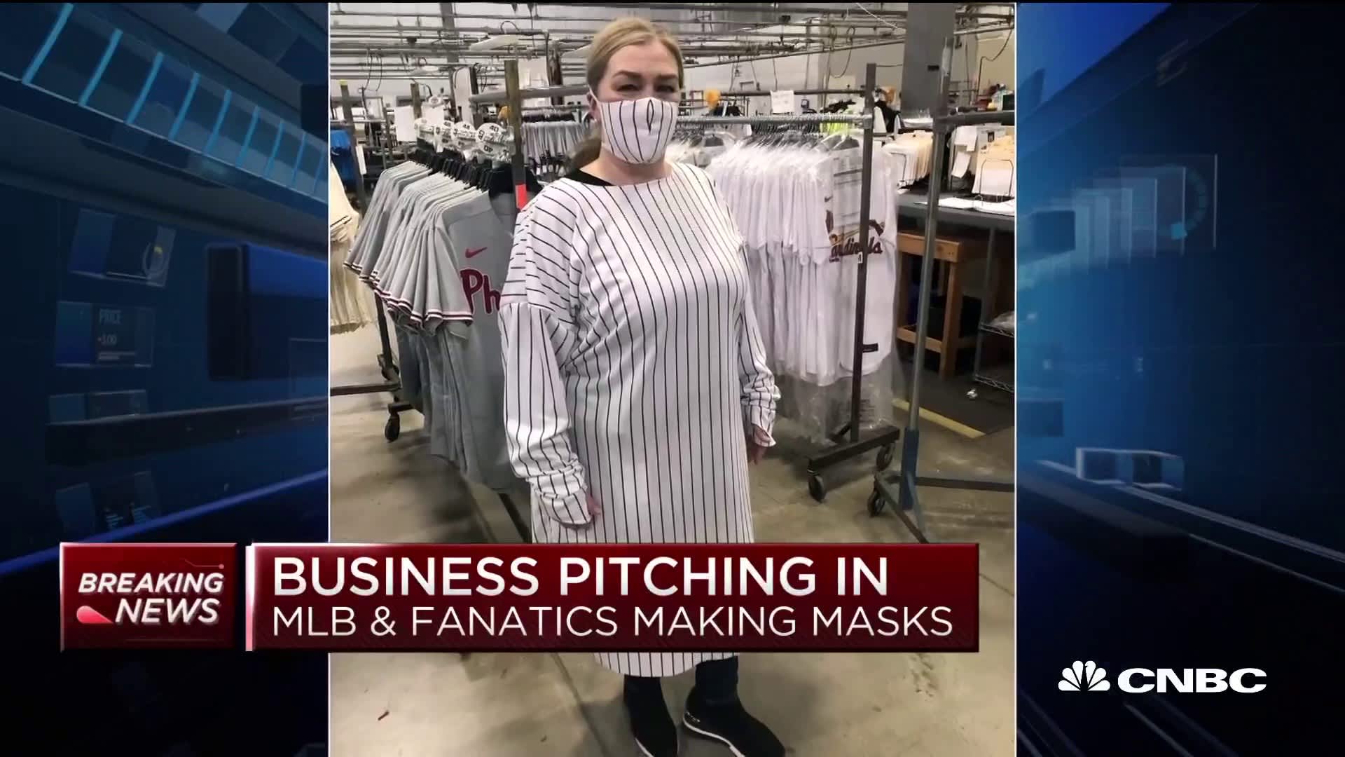 Fanatics converts factory from making MLB jerseys to medical masks