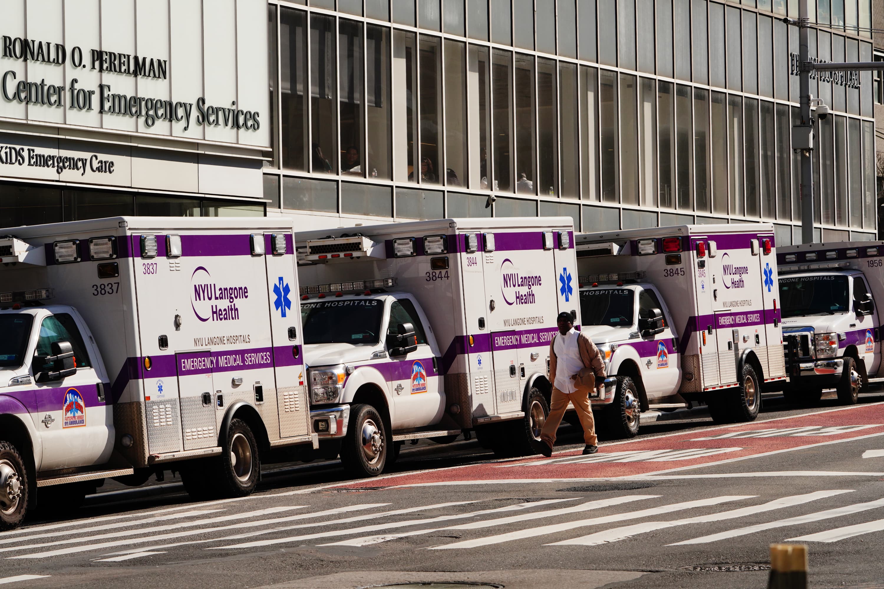 NYU Langone officials said that social workers, like doctors and nurses and...