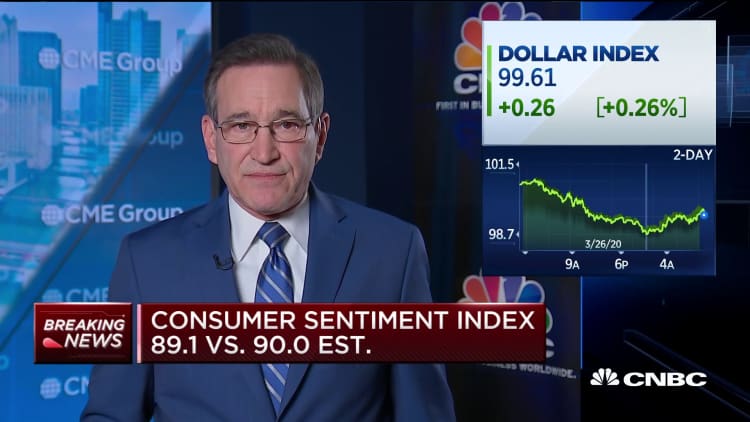 Consumer sentiment index falls to October 2016 levels