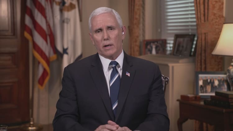 Watch CNBC's full interview with Vice President Mike Pence on coronavirus crisis