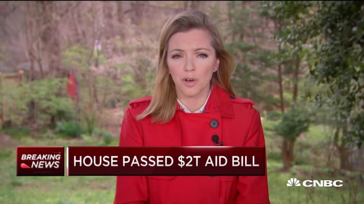 House passes $2 trillion coronavirus aid bill