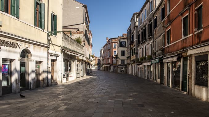 GP: Coronavirus Emergency In Venice Empty street