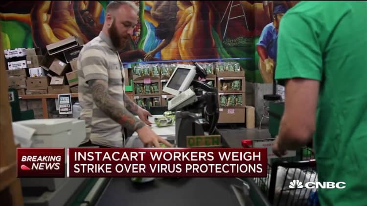 Coronavirus: Instacart contractors weigh strike as Amazon workers plan walk-out