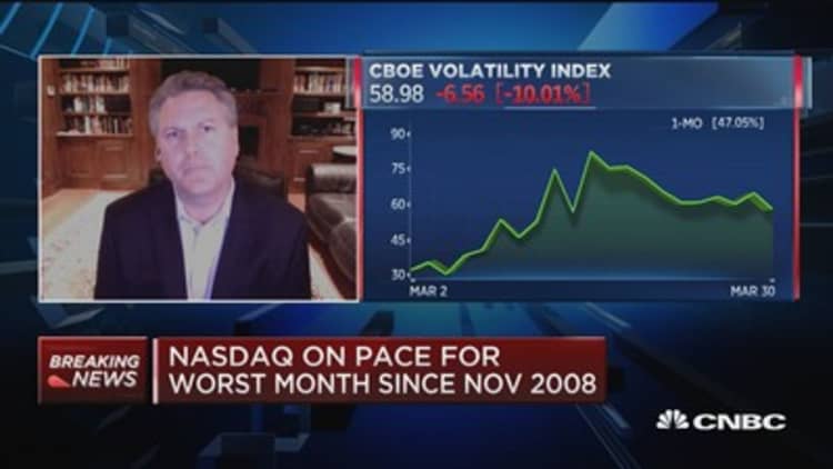 Eaton Vance chief investment officer says fund rebalancing is driving the market upward
