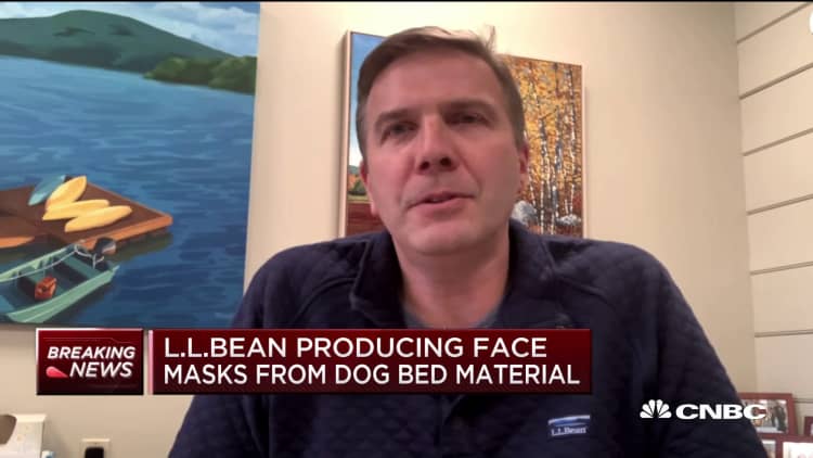 LL Bean on pace to produce 10,000 face masks/day for medical community