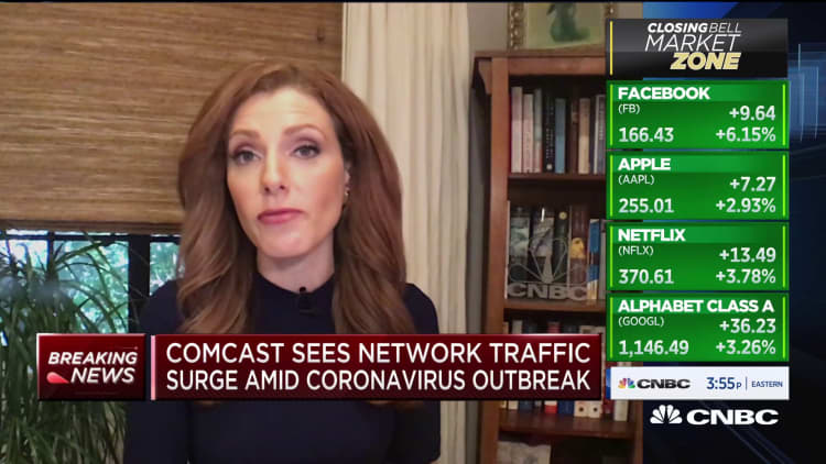 Comcast sees network traffic surge amid coronavirus outbreak