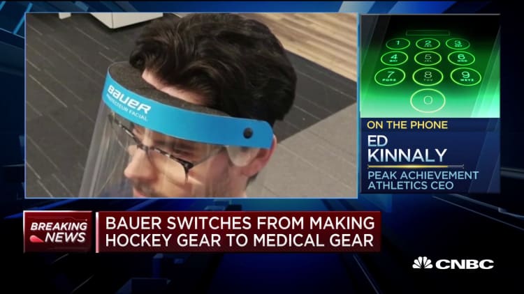 Bauer switches from making hockey gear, takes shot at medical gear