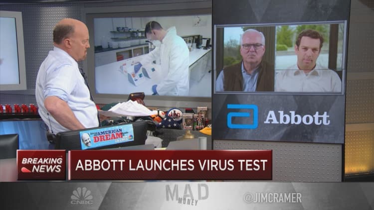 Abbott Labs CEO says rapid coronavirus tests prioritized for frontline workers