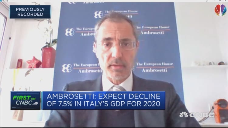 Italy's economy is not about to collapse, thinktank CEO says