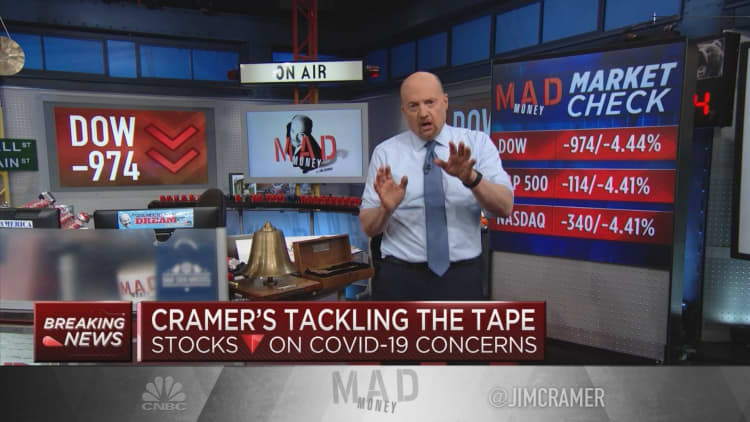 Wall Street must retest lows after Trump's 'rude awakening,' Jim Cramer says