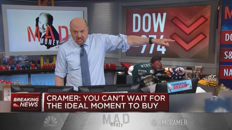 Jim Cramer suggests investors be patient until Wall Street retests March lows