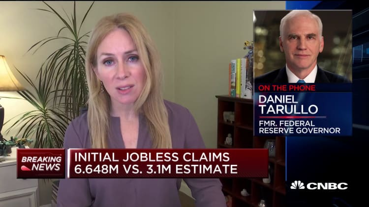 Former Fed Gov. Tarullo on what the surge in jobless claims means for the economy