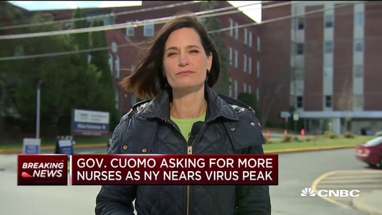 NY Gov. Cuomo asks for more nurses as New York State nears coronavirus peak