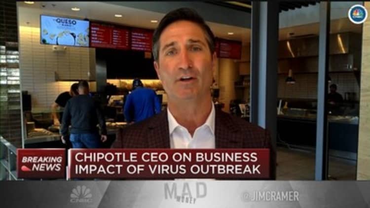 Chipotle CEO talks sourcing, delivery, bonuses and supporting hospitals amid coronavirus outbreak