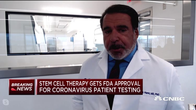 Celularity's Dr. Robert Hariri on testing stem cell therapy for coronavirus patients